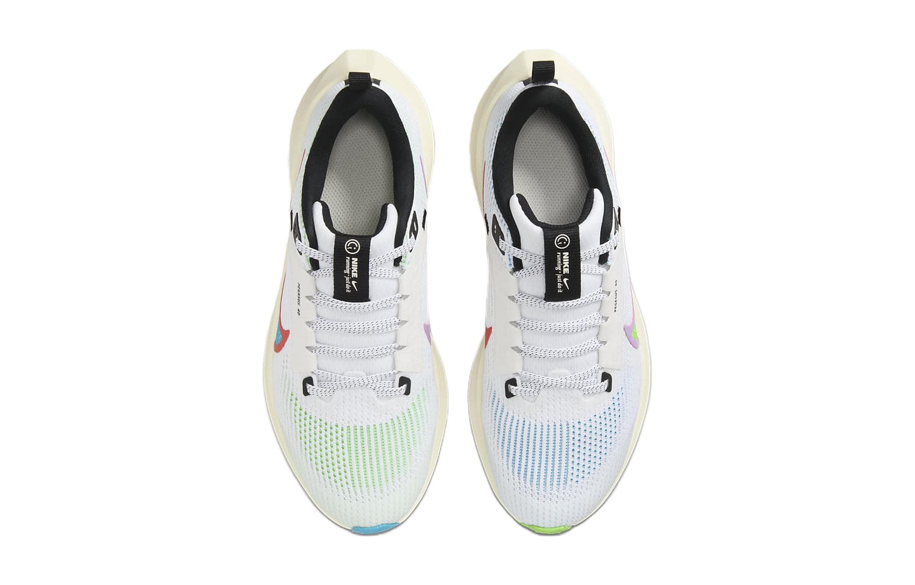 Кроссовки Nike Air Zoom Pegasus 40 Устойчивые к истиранию Низкие Беговые кроссовки Белый Зеленый Унисекс - изображение 3
