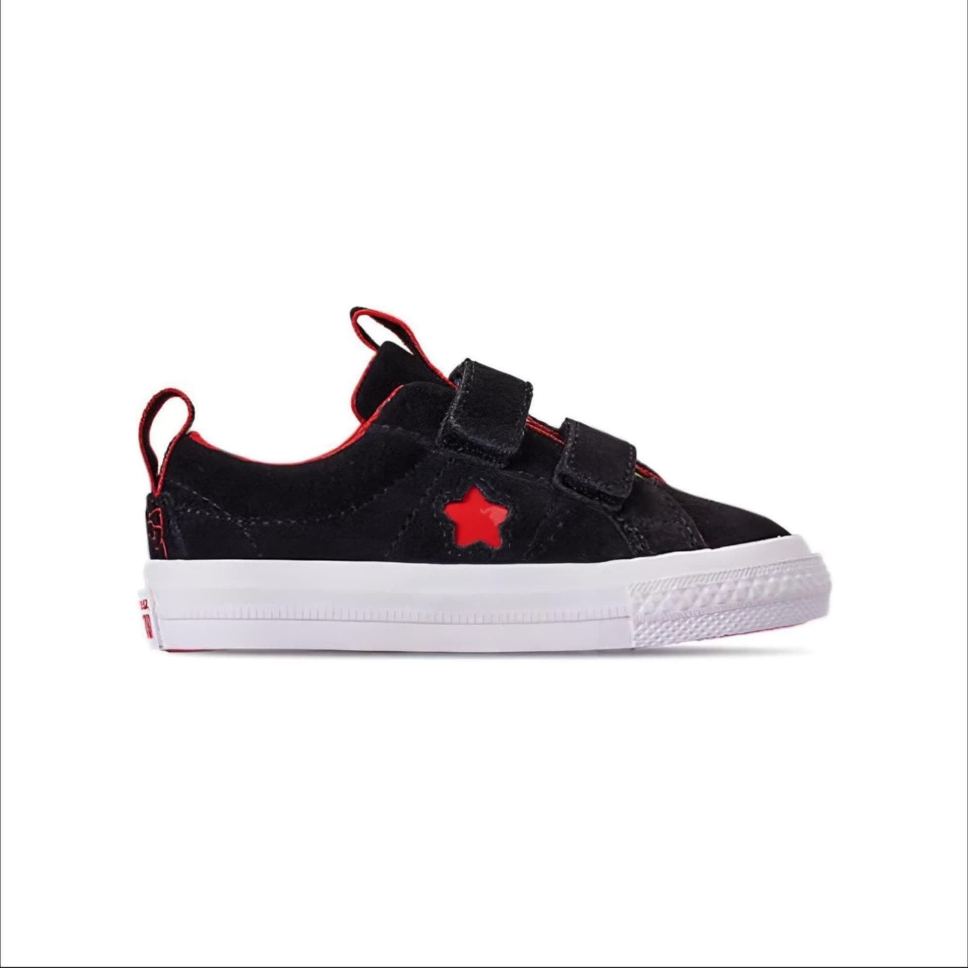 Кроссовки Converse One Star Удобный Лоу-топы Обувь для младенцев и малышей Черный красный - изображение 2
