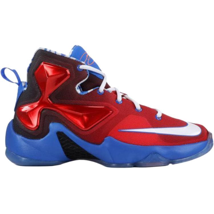 Кроссовки для баскетбола Nike Lebron 13 High Топ Детские Баскетбольные Кроссовки Красные Малыш - изображение 2