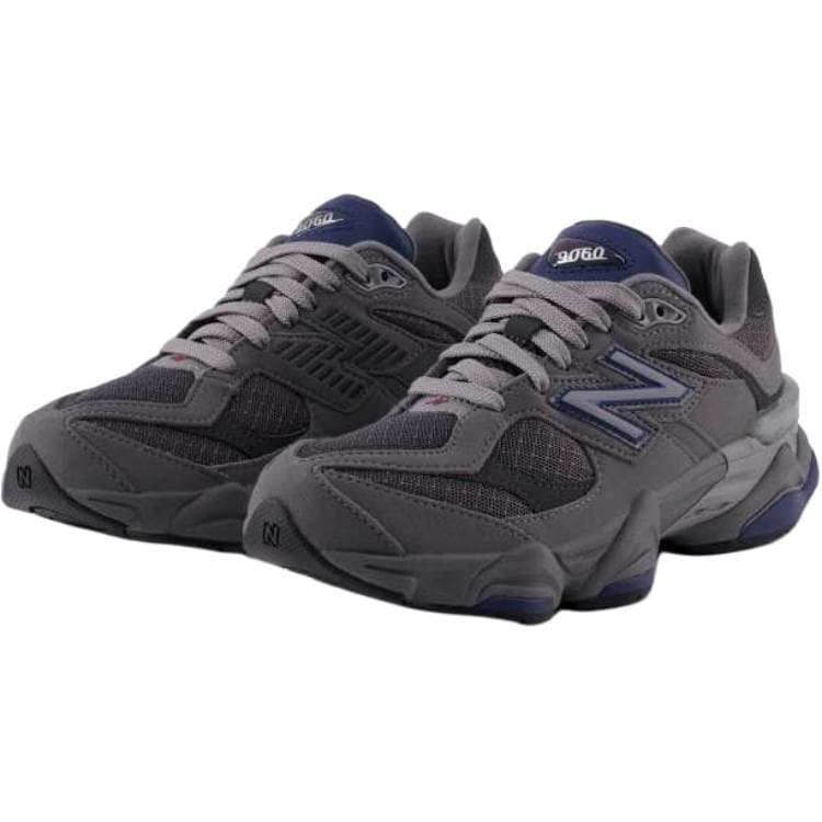 Кроссовки New Balance NB 9060 Ткань Удобные Устойчивые к истиранию Низкие Кроссовки для Беговых Занятий Детские Серые Унисекс - изображение 2