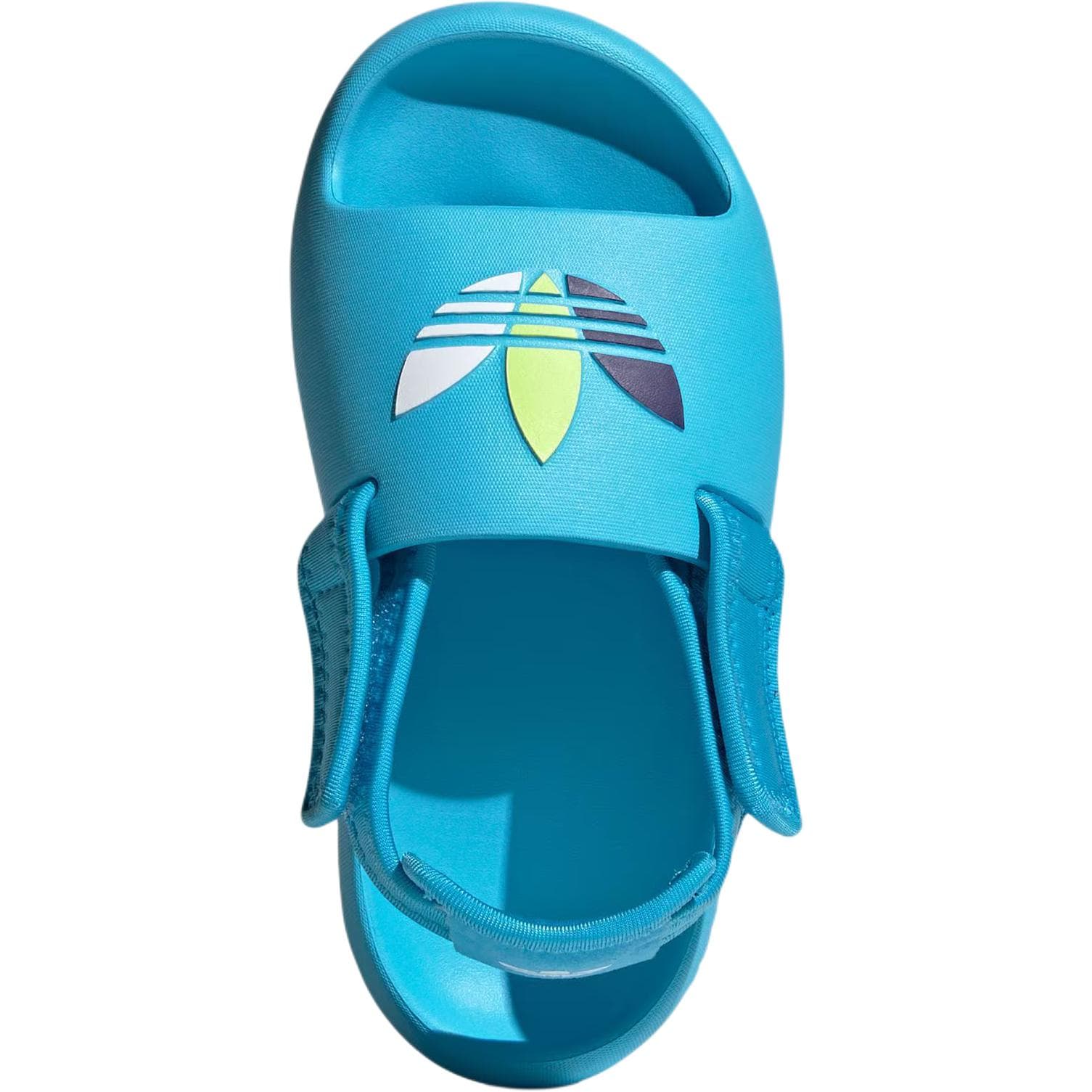 Сандалии Adidas Originals ADIFOM ADILETTE Детские сандалии Низкий верх Небесно-синий/Белый/Ярко-желтый Kids - изображение 5