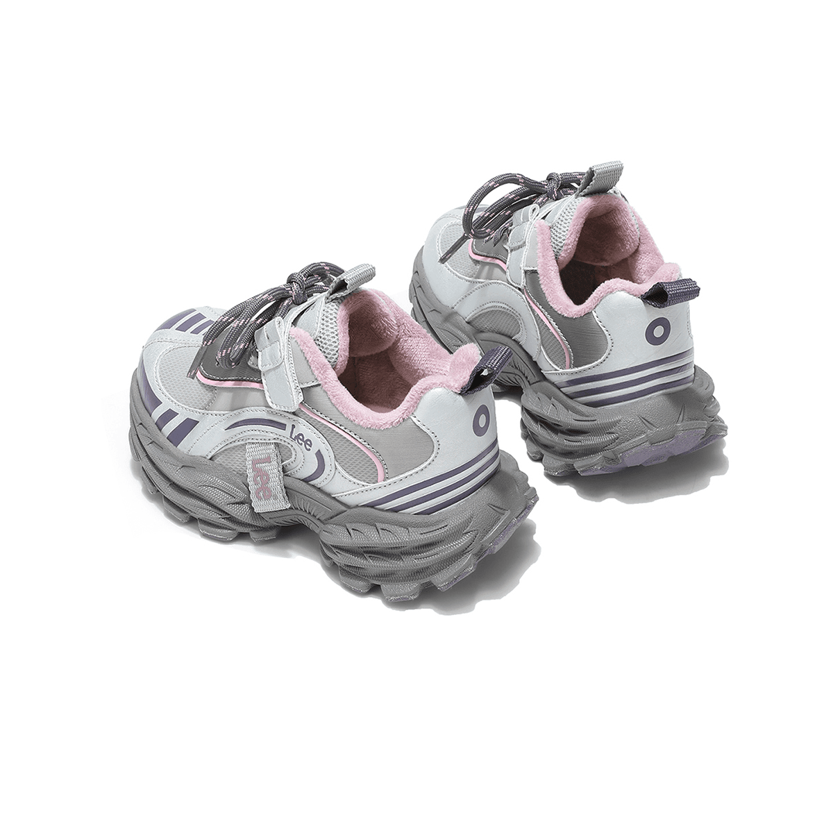lee С флисовой подкладкой Подкладка Удобный Амортизация Легкий Модный Уличный Low Top Athletic Обувь Фиолетовый Детский - изображение 4