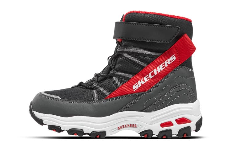Кроссовки Skechers Универсальные Аbrasion-Resistant Высокие Детские Лифтайнер Обувь Черные Подростковые - изображение 1