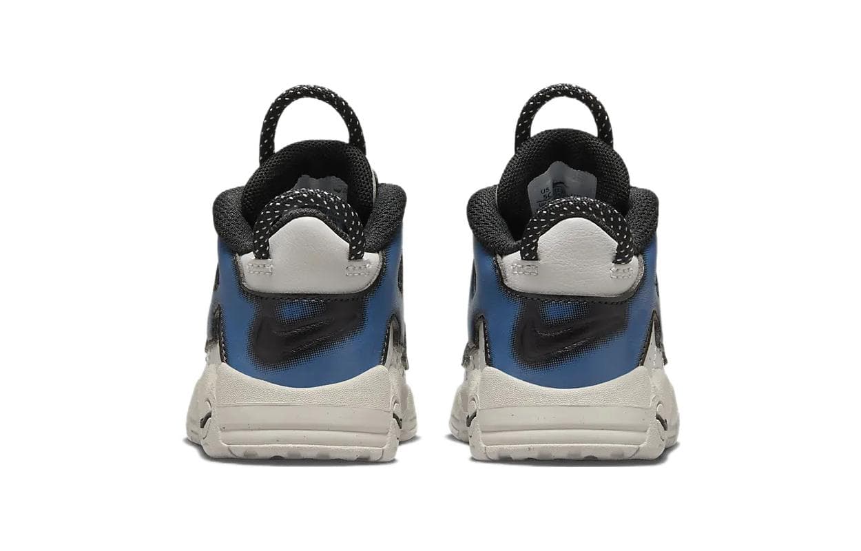 Кроссовки Nike Air More Uptempo Амортизация Износостойкие Высокие Кроссовки для Малышей Белый Синий Младенец и Малыш - изображение 5