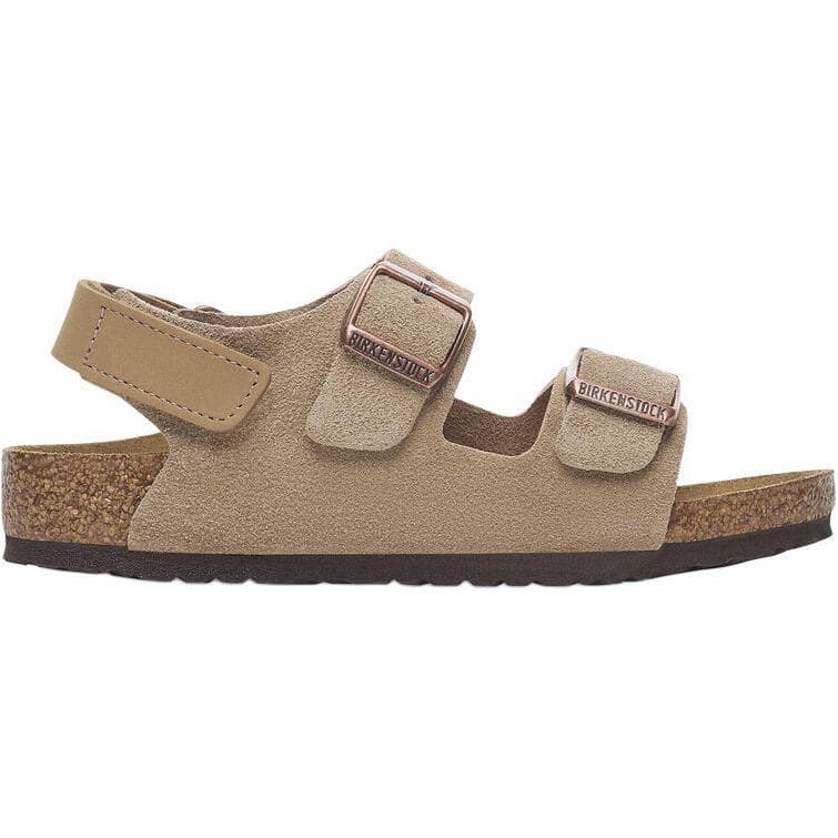 Сандалии Сандалии Birkenstock с противоскользящим и износостойким низким верхом тауповые детские - изображение 2