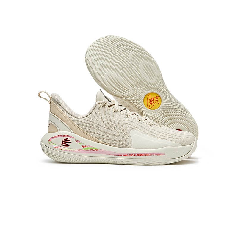 Кроссовки для баскетбола Under Armour Curry Flow 12 Low Топ Детские Баскетбольные Кроссовки Бежевые Унисекс - изображение 7