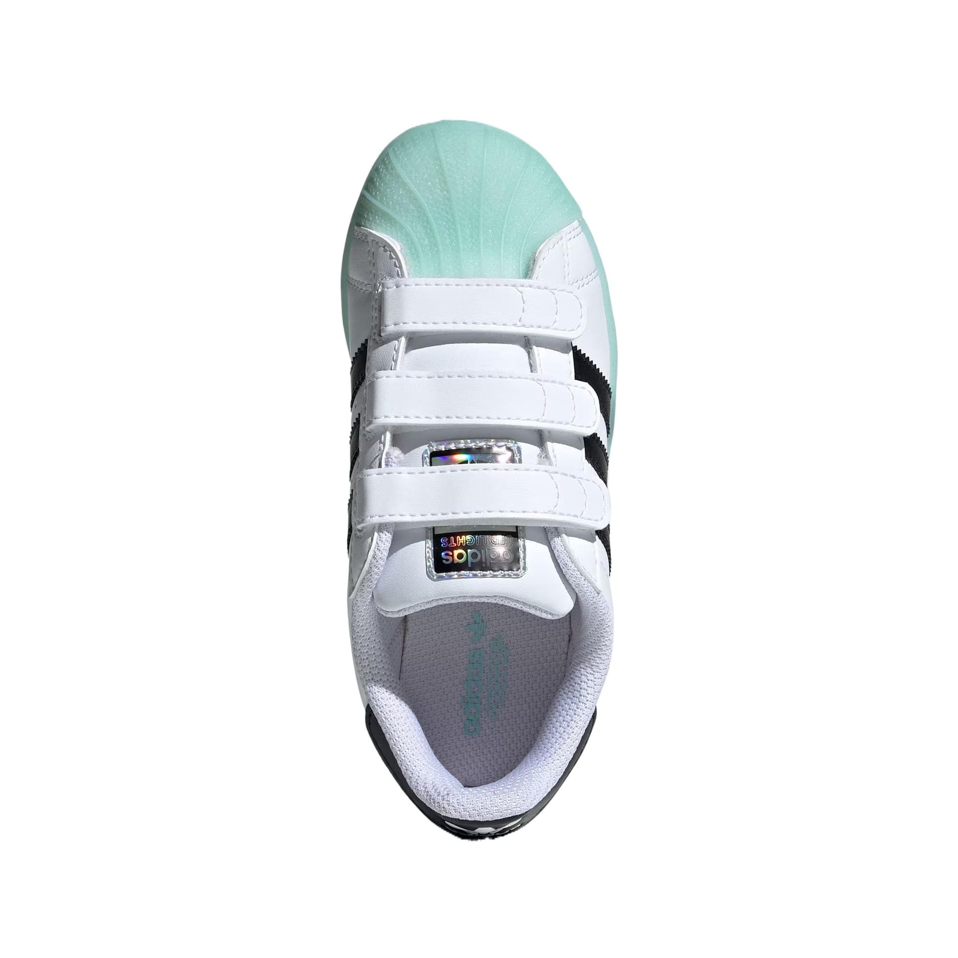Кроссовки Adidas Comfort Синтетическая кожа Модный тренд Устойчивый к истиранию Низкий верх Детские Скейтбординги Белый Детский - изображение 5
