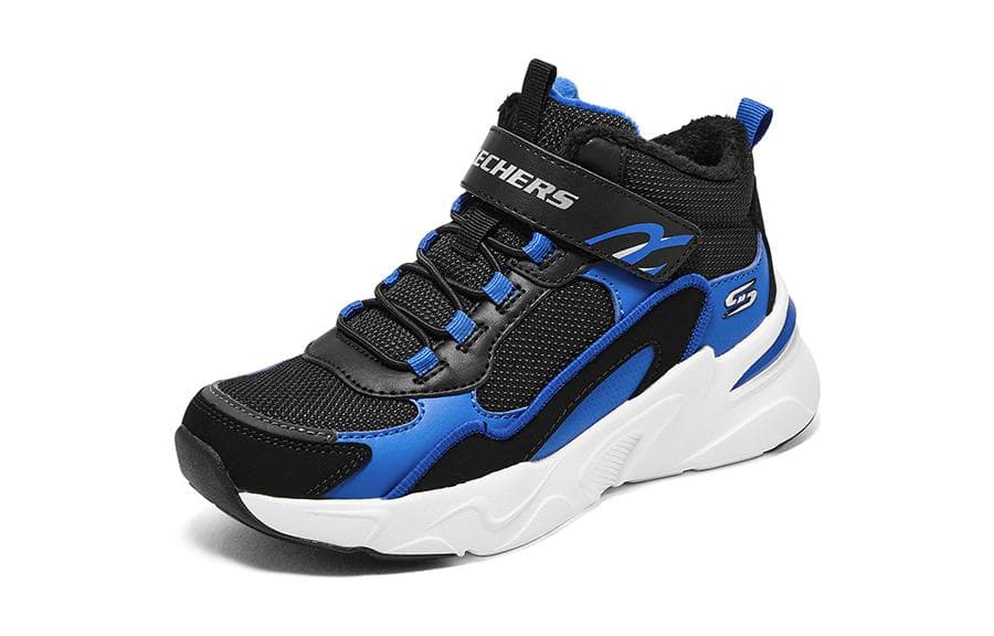 Кроссовки Skechers BOBS BAMINA Anti KICK Anti KICK Детская повседневная обувь Черный Синий Подростки - изображение 3