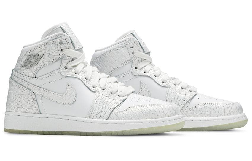 Кроссовки для баскетбола Jordan Air Jordan 1 Retro High Heiress Pure Platinum GS - изображение 5