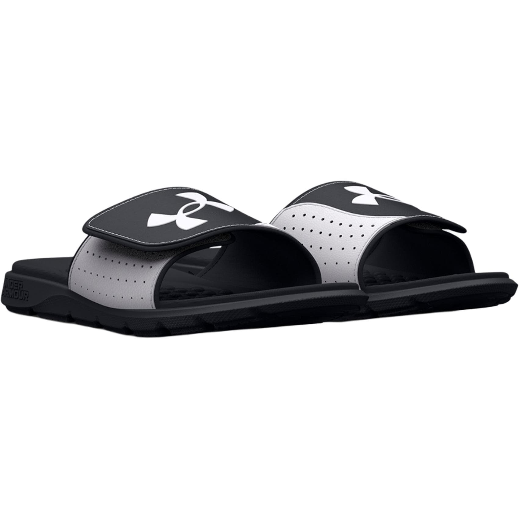 Under Armour Ignite Pro Low Детские домашние тапочки Черно-белые для малышей - изображение 3