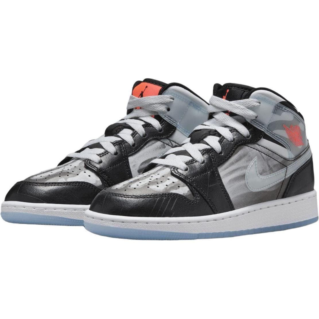 Кроссовки для баскетбола Jordan Air Jordan 1 Children's Баскетбольные кроссовки Черно-серый Детский - изображение 3