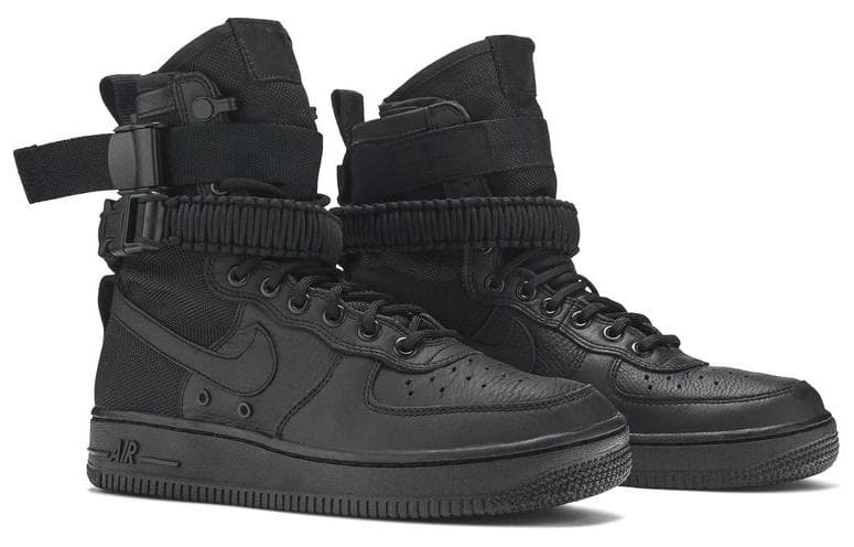 Кроссовки Nike Air Force 1 TRIPLE BLACK GS - изображение 3