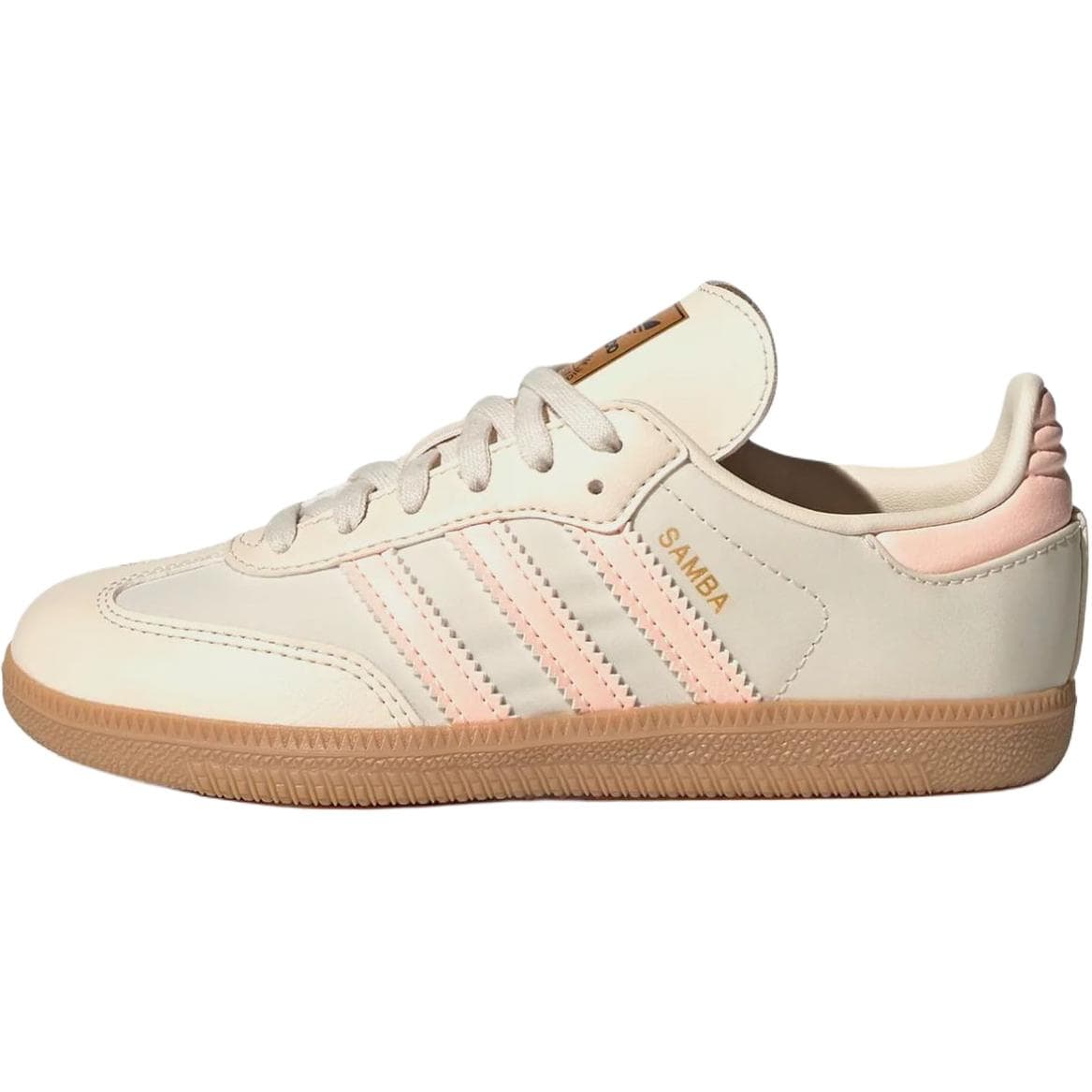 Кроссовки Adidas Originals Кожа Противоскользящий Устойчивый к истиранию Низкий Верх Детские Скейтбординги Бежевый Детский - изображение 1