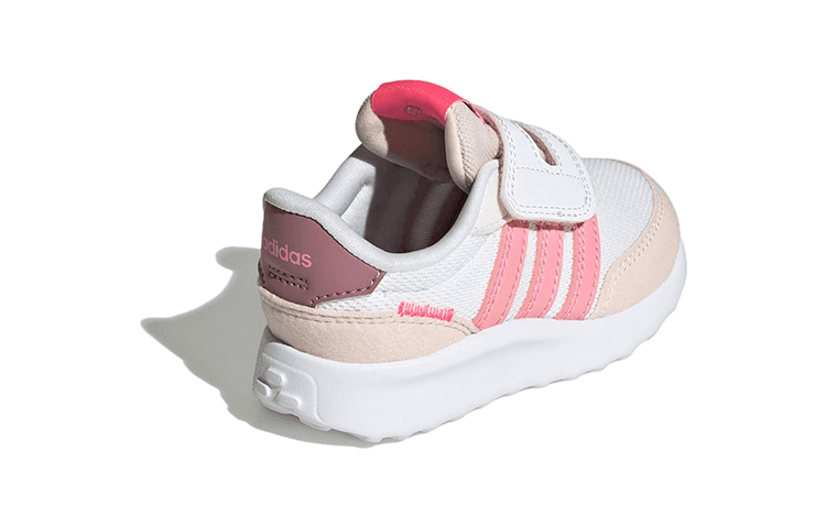 Кроссовки Adidas Neo Run 70S противоскользящие низкие туфли для младенцев и малышей белые розовые для малышей - изображение 3