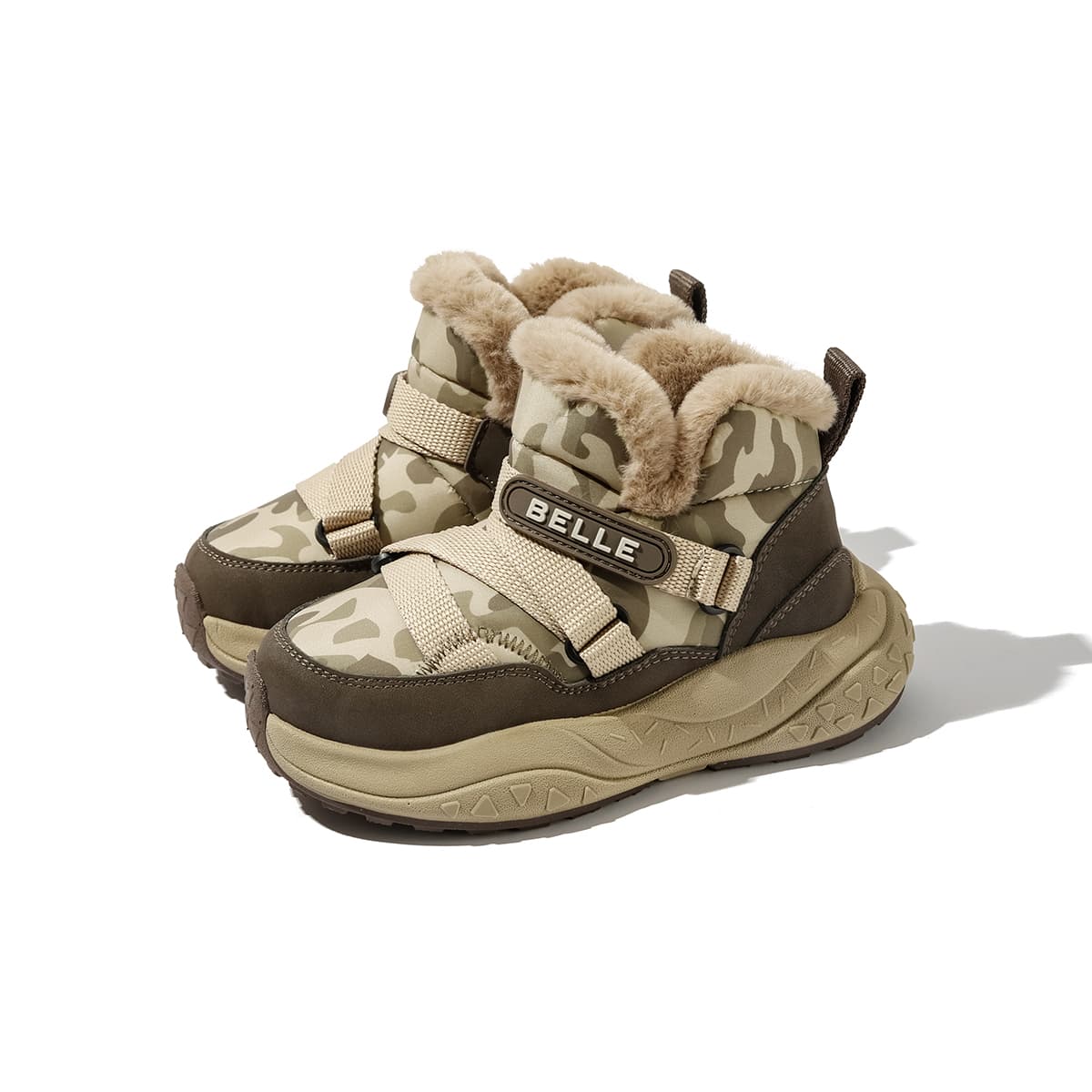 BELLE Детские зимние сапоги High Top Khaki Kids - изображение 3