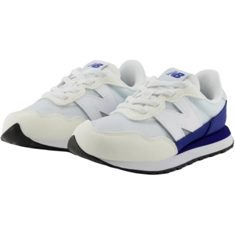 Кроссовки New Balance NB 237 Устойчивые к истиранию Низкие детские повседневные кроссовки Белый Синий - изображение 2