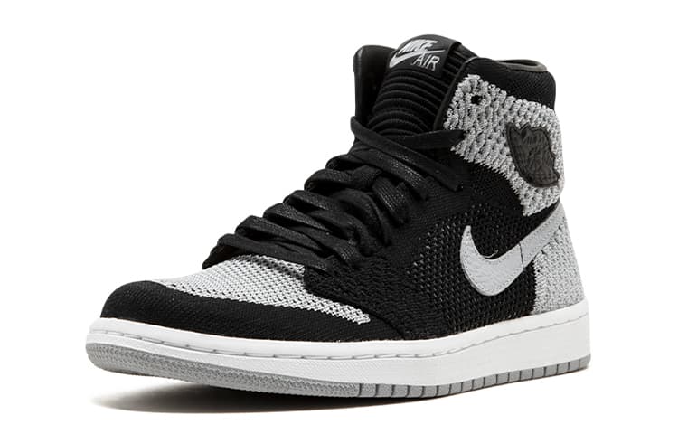 Кроссовки для баскетбола Jordan Air Jordan 1 Retro High Flyknit Shadow GS - изображение 4