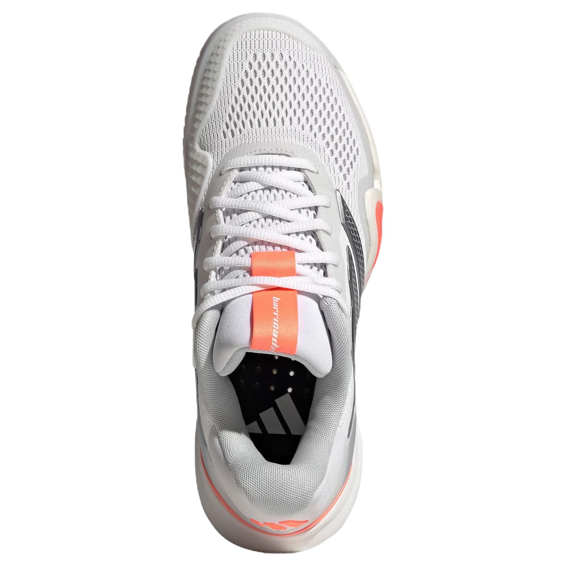 Кроссовки для тенниса Adidas BARRICADE 14 Low Топ Теннисные Кроссовки Женские Белые Серебряные - изображение 5