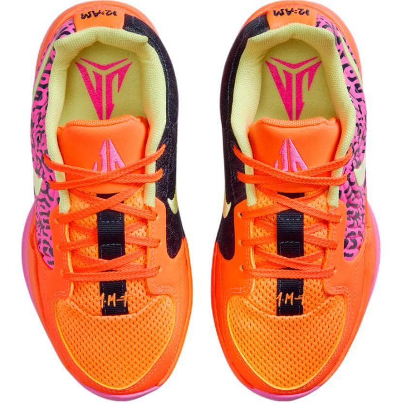Кроссовки для баскетбола NIKE Ja 2 Low Баскетбольные кроссовки для детей оранжевый розовый черный - изображение 4