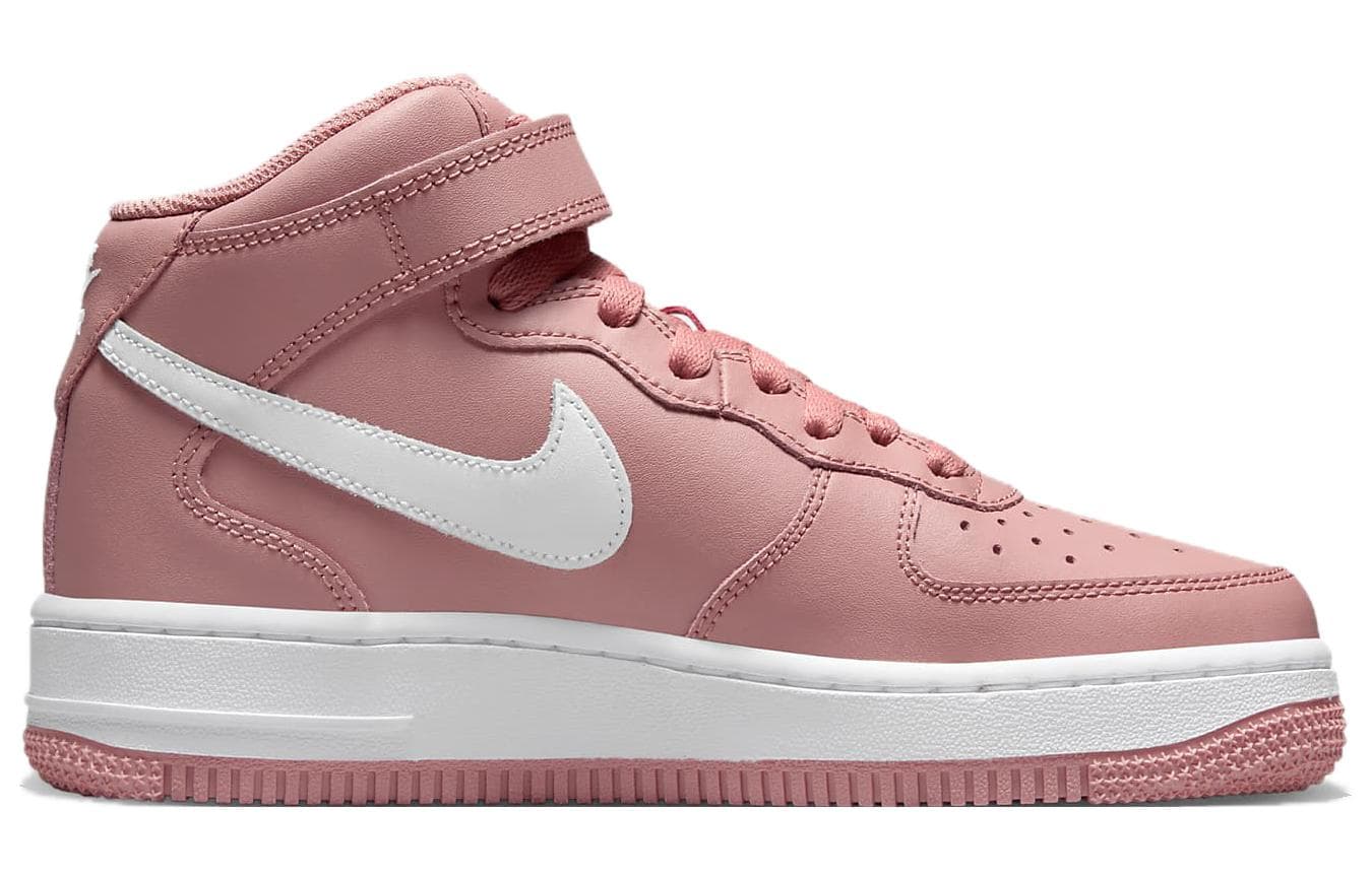 Кроссовки Nike Air Force 1 LE Кожа Противоскользящий MID Скейтборд Обувь Розовый Белый Унисекс - изображение 2