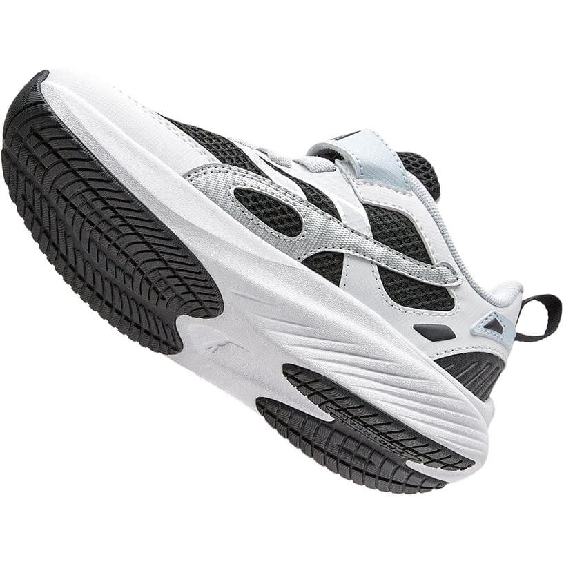 Кроссовки PUMA Pounce Lite Ткань Амортизация и Легкость Устойчивость к Износу Низкий Верх Беговые Кроссовки Белый Черный Детский - изображение 6
