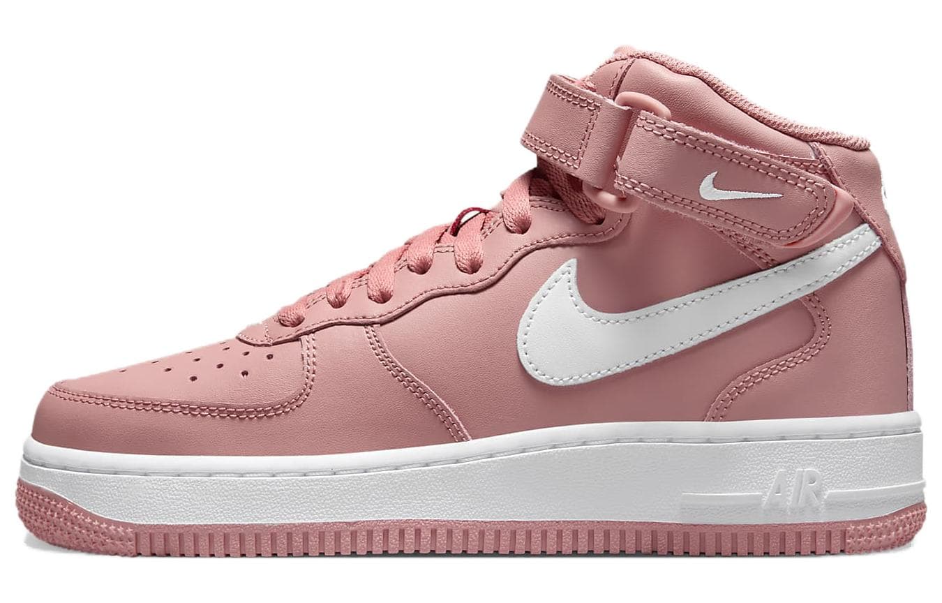 Кроссовки Nike Air Force 1 LE Кожа Противоскользящий MID Скейтборд Обувь Розовый Белый Унисекс - изображение 1