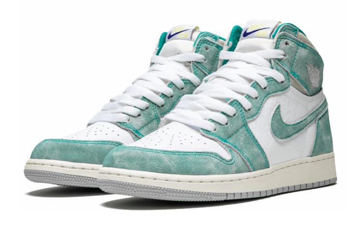 Кроссовки для баскетбола Jordan Air Jordan 1 Retro High Turbo Green GS - изображение 6