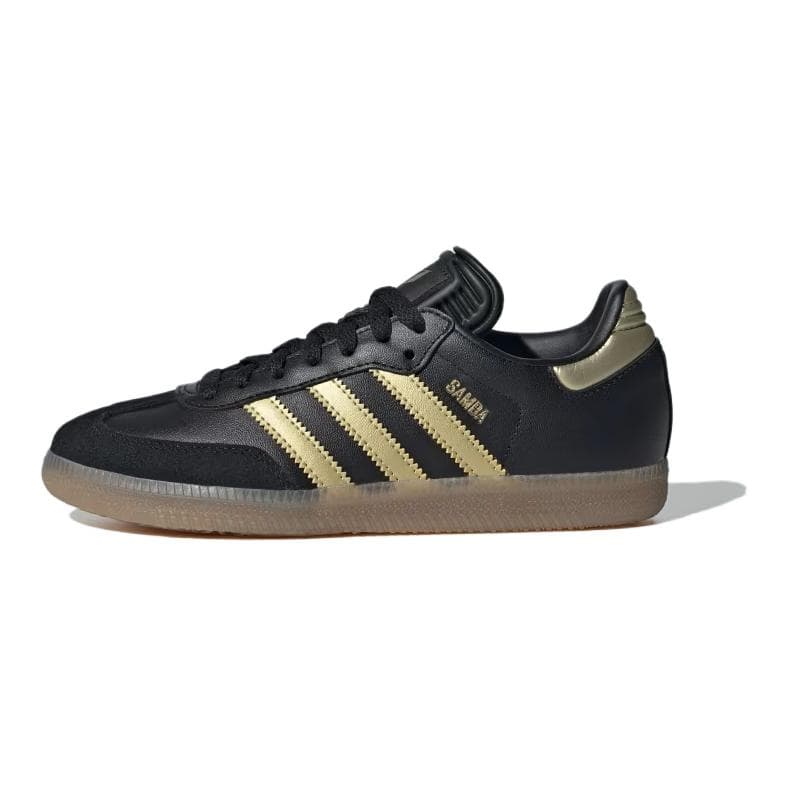 Бутсы Adidas Противоскользящие Устойчивые к истиранию Низкие Детские Футбольные Бутсы Черные Золотые Детские - изображение 1