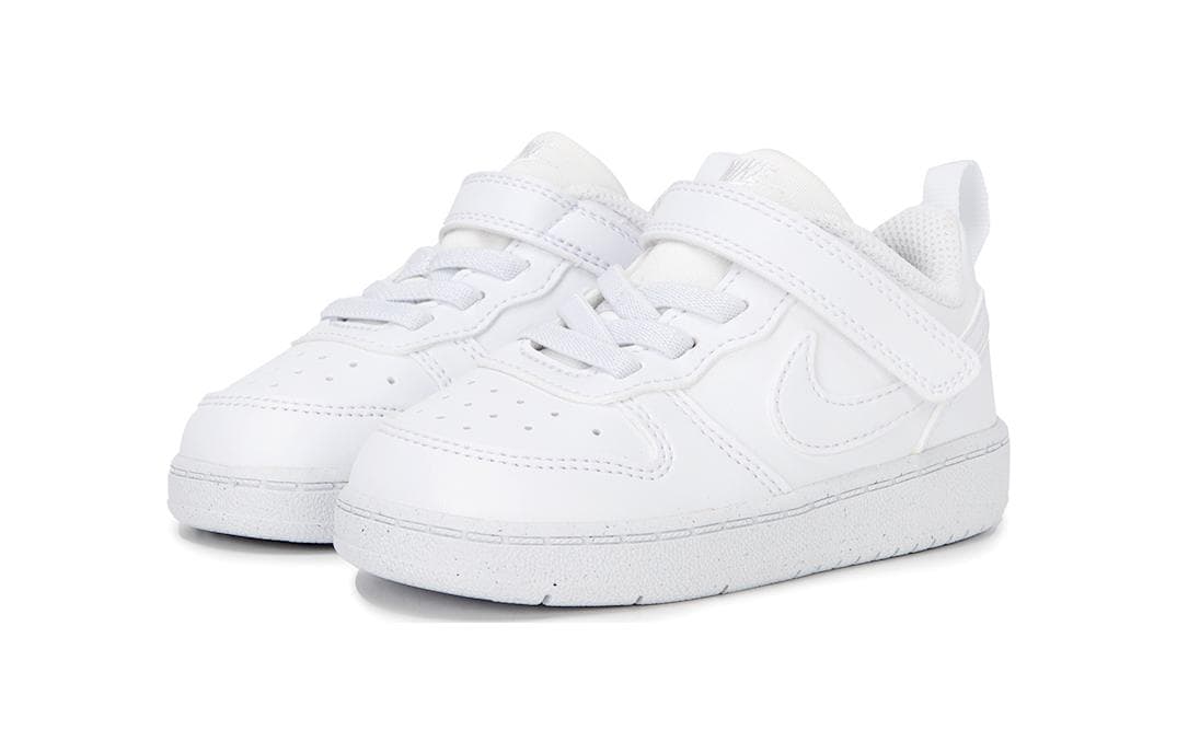 Кроссовки Nike Court Borough Anti KICK Низкие Кроссовки для Малышей Белые для Новорожденных и Малышей - изображение 3