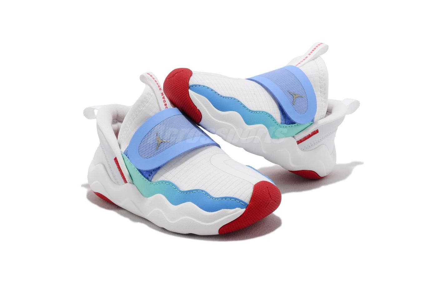 Кроссовки Jordan Air Jordan 23 Дышащая Низкая Обувь для Малышей Синяя Белая для Младенцев и Малышей - изображение 4