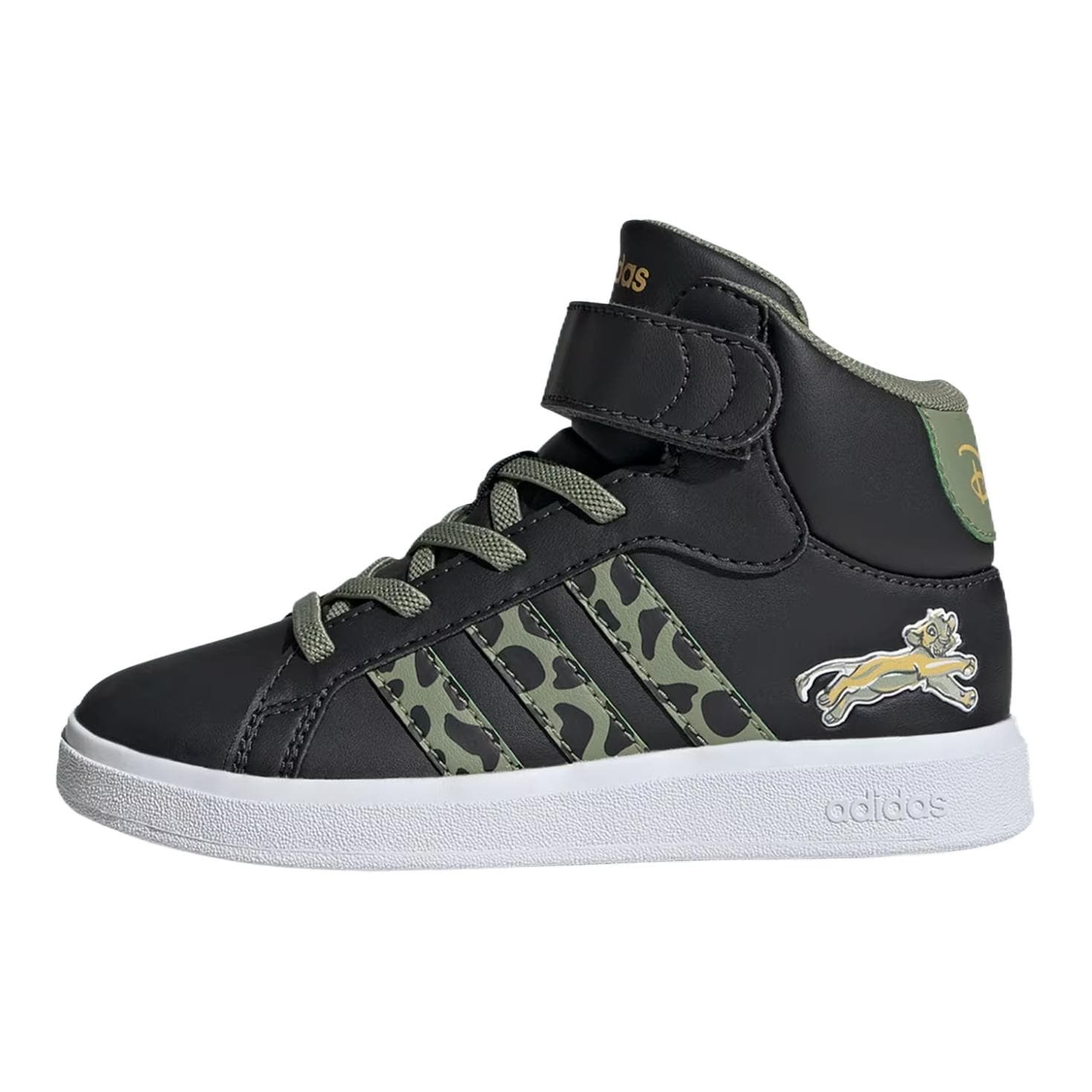 Кроссовки Adidas Disney Lion King Синтетическая кожа текстиль противоскользящий устойчивый к истиранию верх MID - изображение 1