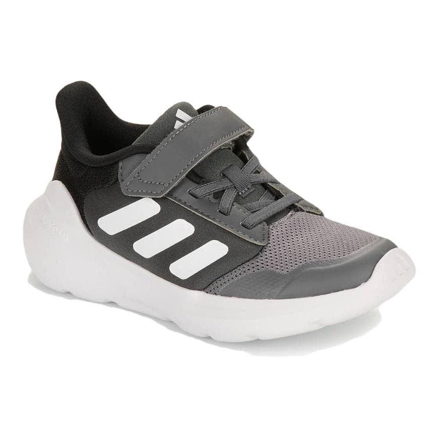 Кроссовки Adidas Tensaur Run 3,0 противоскользящие устойчивые к истиранию низкие детские беговые кроссовки черный белый детские - изображение 5