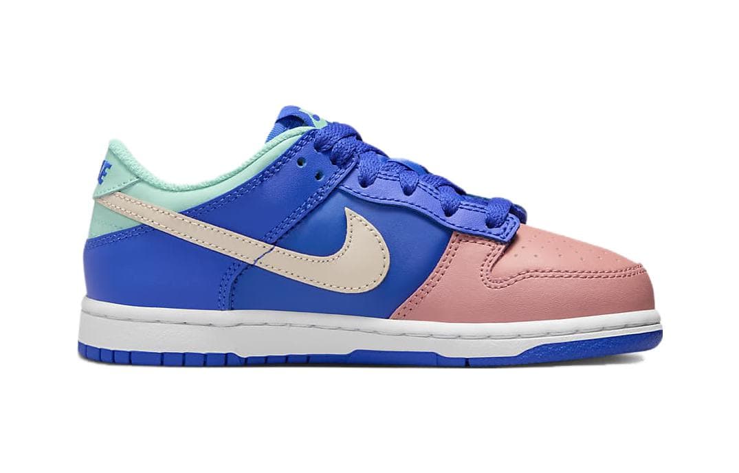 Кроссовки Nike Dunk Slip Resistant Abrasion Resistant Низкие Детские Скейтбординги Синие Розовые Для Детей Возраст 3-7 Лет - изображение 2
