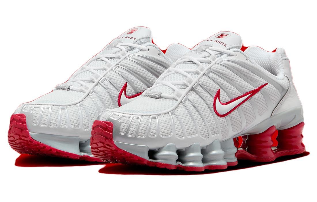 Кроссовки Nike Shox TL White Red - изображение 4