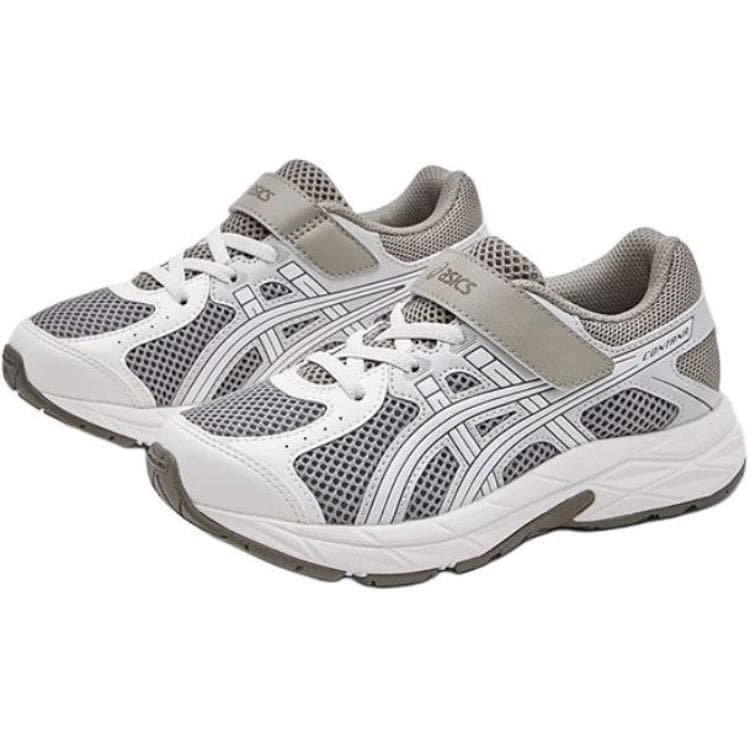 Кроссовки Asics RUNNING KIDS Низкие Беговые Кроссовки Белые Серые Детские - изображение 2