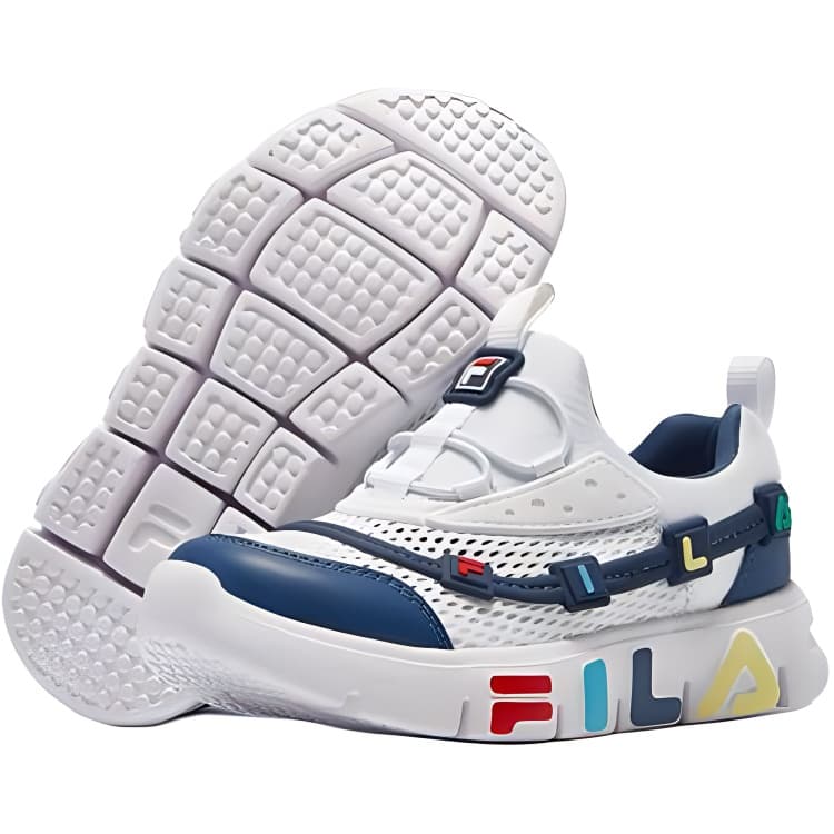 FILA KIDS GUMMI Амортизация устойчивость к истиранию дышащий легкий низкий топ для тренировок для детей - изображение 4