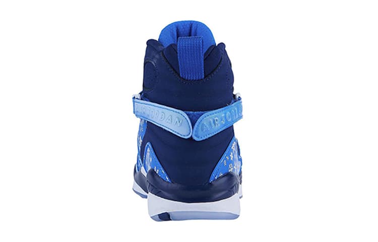 Кроссовки для баскетбола Jordan Air Jordan 8 Retro Snow Blizzard Snowflake GS - изображение 6