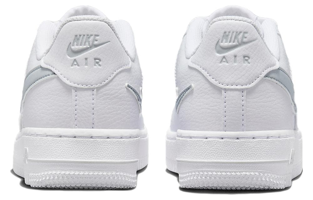 Кроссовки Nike Air Force 1 Кожа Противоскользящая Устойчивая к износу Дышащая Низкие Кеды Скейтборд Обувь Белый Унисекс - изображение 5