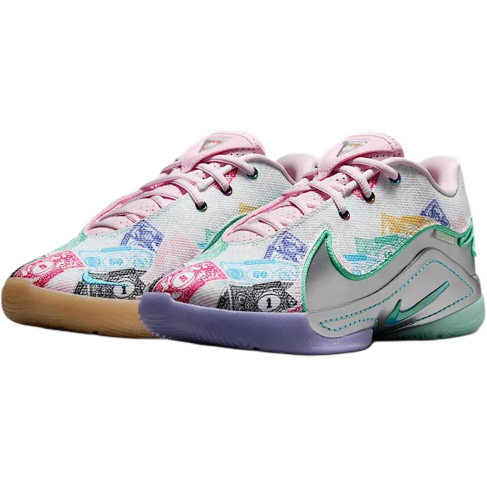 Кроссовки для баскетбола Nike LeBron 22 Low Топ Детские Баскетбольные Кроссовки Белый Розовый Синий Зеленый Детский - изображение 3