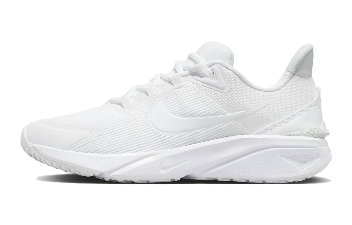 Кроссовки Nike Star Runner 4 Амортизация Устойчивость к истиранию Низкий Топ Беговые кроссовки Белый Унисекс - изображение 1