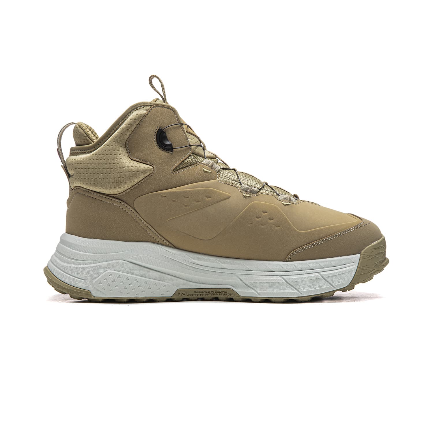 Кроссовки Li-Ning Xingtu 2 MID WIRE Универсальные винтажные ботинки на платформе с утеплением, амортизацией, противоскользящей подошвой, износостойкие, с поддержкой, мид-топ, унисекс, цвет хаки - изображение 2