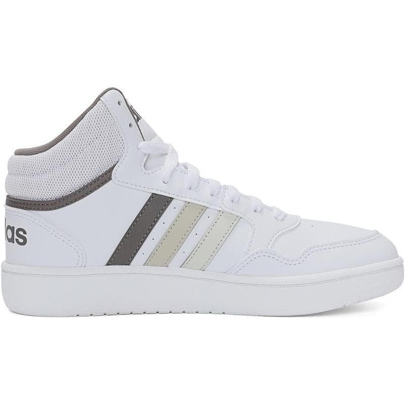 Кроссовки для баскетбола Adidas Hoops 3,0 Синтетическая кожа MID Детская баскетбольная обувь Белый Детский - изображение 2