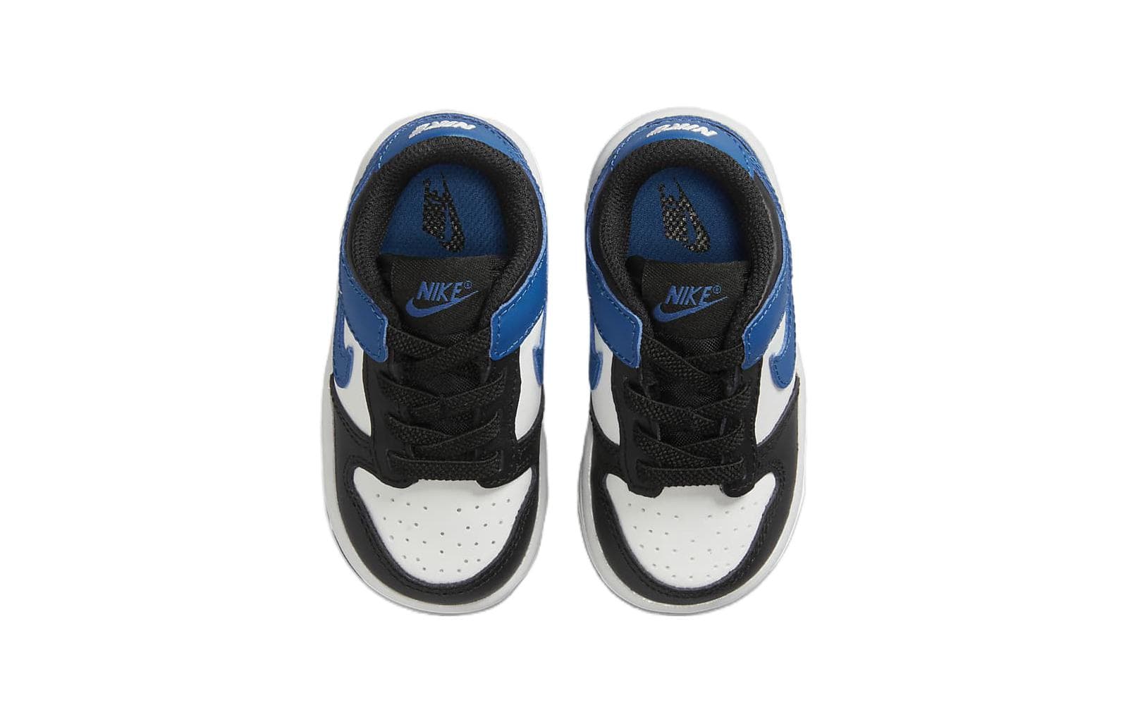 Кроссовки Nike Dunk Противоскользящая Устойчивая к истиранию Амортизация Низкие Малыши Обувь Синие Белые Малыш - изображение 4
