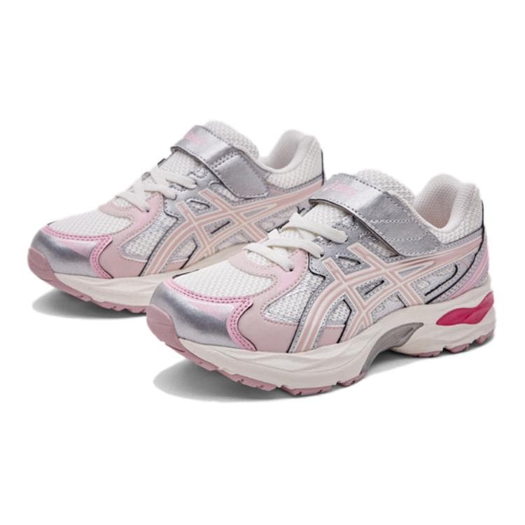 Кроссовки ASICS Низкий Топ Детская Беговая Обувь Серый Розовый Малыш - изображение 3