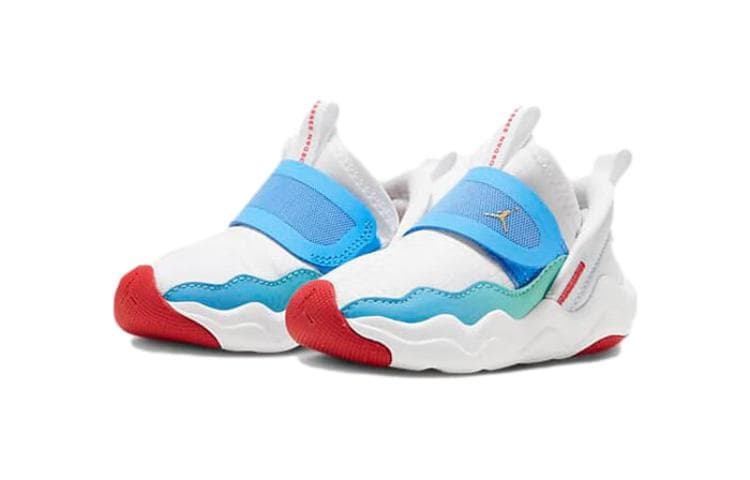 Кроссовки Jordan Air Jordan 23 Дышащая Низкая Обувь для Малышей Синяя Белая для Младенцев и Малышей - изображение 3