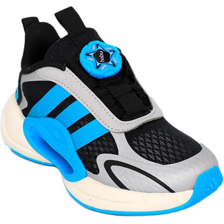 Кроссовки Adidas Galaxy Синтетическая кожа Противоскользящие амортизирующие низкие детские беговые кроссовки Синий Черный - изображение 3