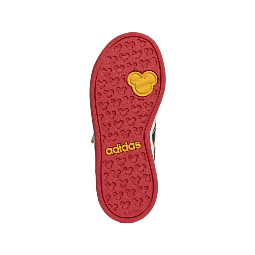 Кроссовки Adidas x Disney Mickey Mouse Лоу-топы Детские беговые кроссовки Облачный белый Основной черный Детский - изображение 5