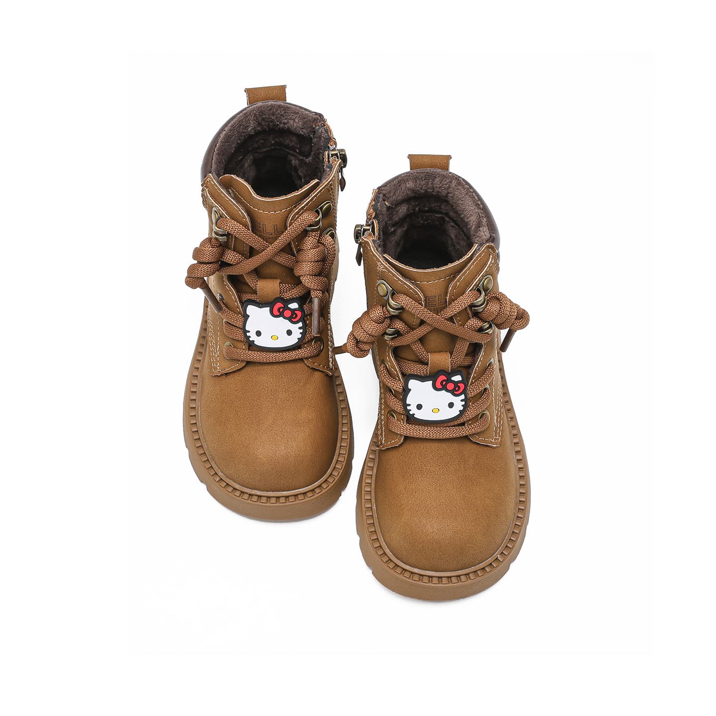 Sanrio x Hello Kitty Синтетическая кожа противоскользящие анти-КИК амортизация MID утепленные ботинки для детей - изображение 5