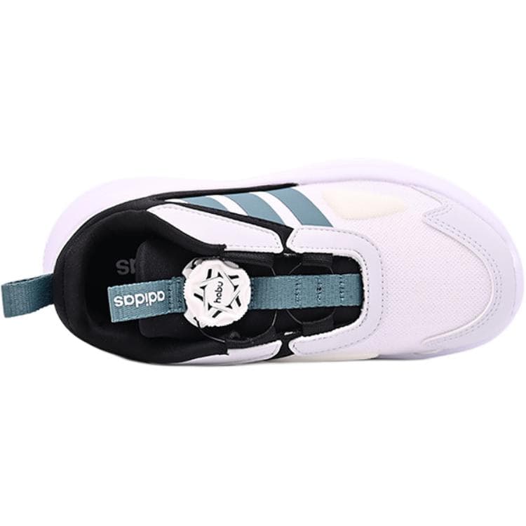 Кроссовки Adidas Slip-resistant Abrasion-resistant Low Top Детская беговая обувь Белый Черный Зеленый Детский - изображение 5