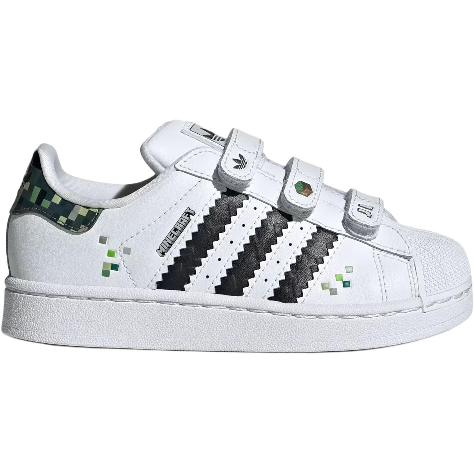 Кроссовки Adidas Originals Superstar Устойчивый к истиранию Низкий Топ Детские Скейтбординги Облачный Белый Основной Черный - изображение 2